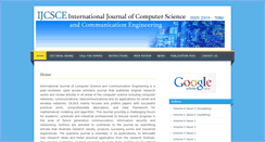 Desktop Screenshot of ijcsce.org