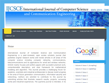 Tablet Screenshot of ijcsce.org